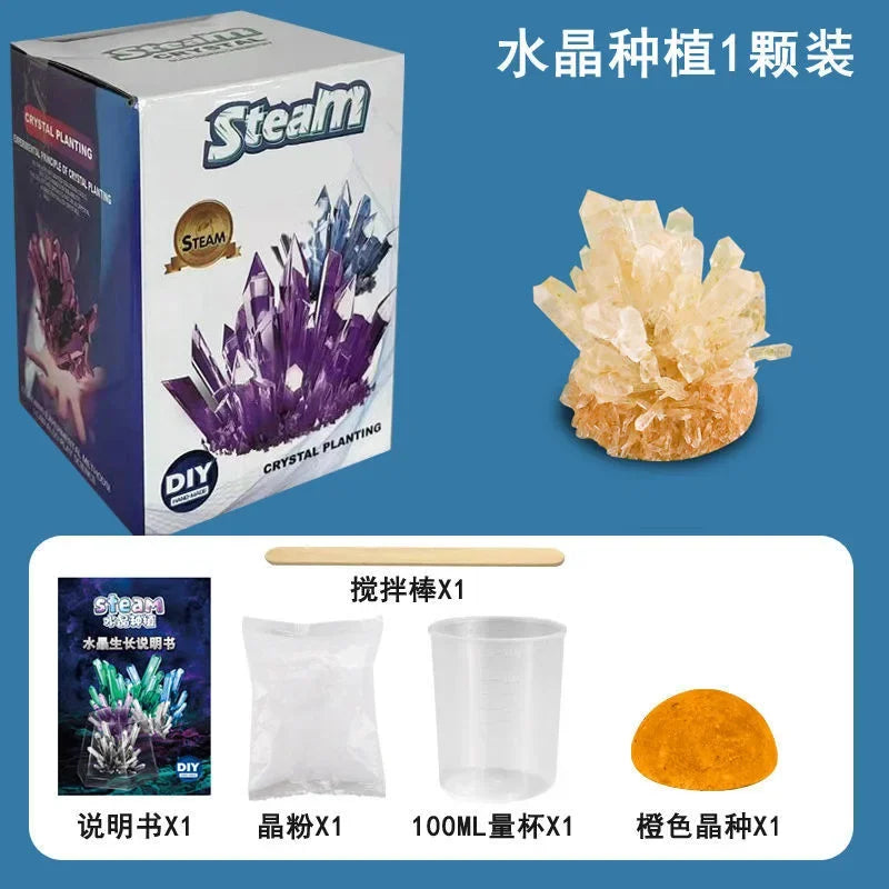 Magics Crystal Growing Kit Decoration Glass Crystal Science Experiments Puzzle And Stress Relief Kids Toy Educational Stimula