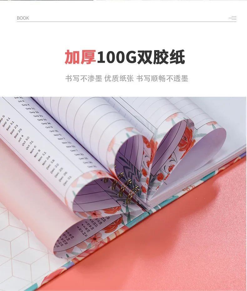 Daily Planner Notebook - Undated To Do List Task with Priorities,Mood Tracker,Notes,Suitable for Office, Home and School