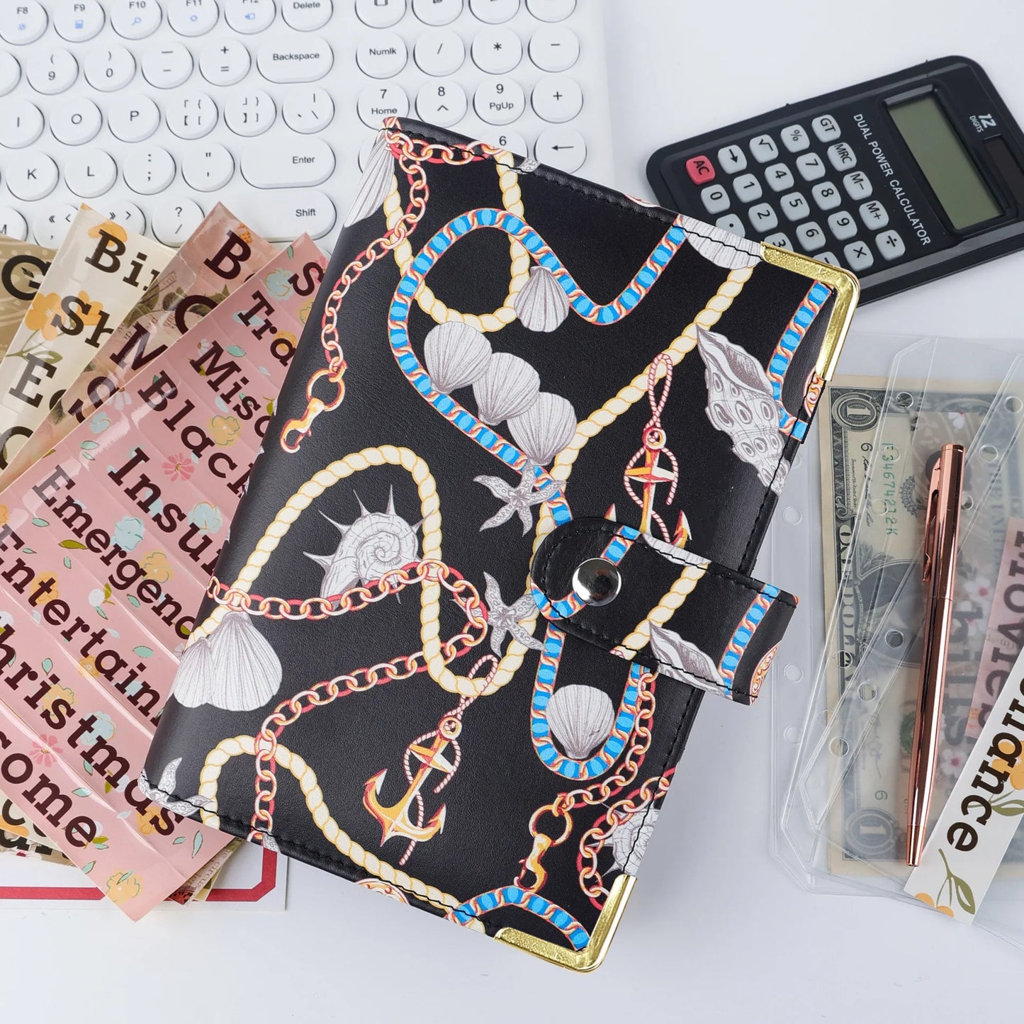 A6 Butterfly Macaroon Colorful PU Leather DIY Binder Notebook Cover Diary Agenda Planner Paper Cover School Stationery