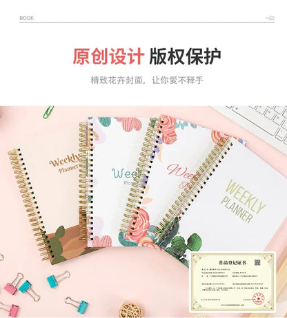 Daily Planner Notebook - Undated To Do List Task with Priorities,Mood Tracker,Notes,Suitable for Office, Home and School