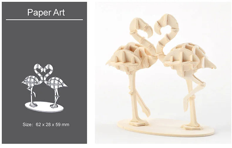 DIY Wooden Puzzle Model Animal Montessori Toys for Children Crafts Dachshund Skeleton Assembly Gifts Set for Kids Adults Teens
