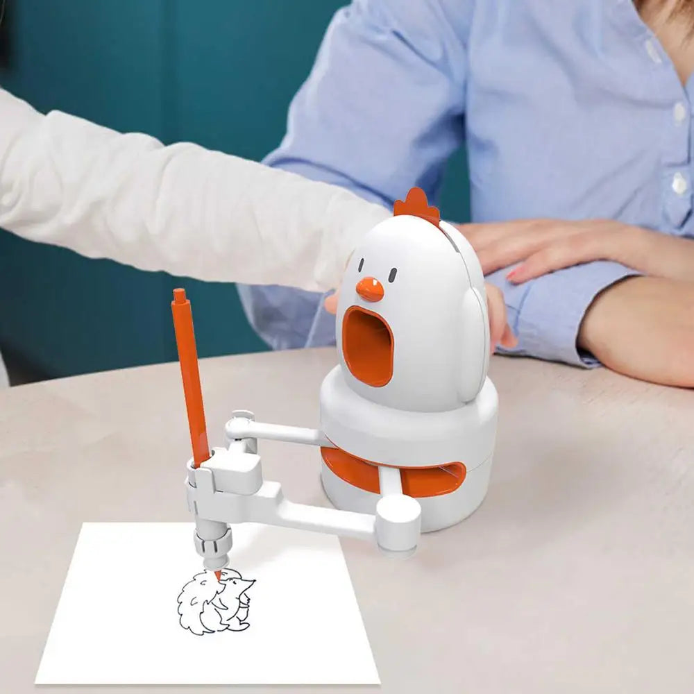 Drawing Robot For Kids Playtime Drawing Robot Educational Robot Drawer Toy Preschool Drawing Toy Includes 130 Drawing Cards
