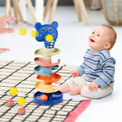 Montessori Baby Toy Rolling Ball Children Montessori Educational Games For Babies Stacking Track Baby Development Toys Children