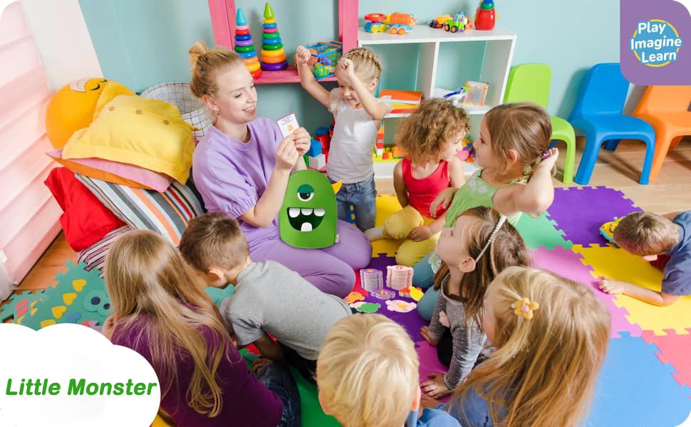Alphabet Learning Toys Matching Colors Shape Felt Toys Letter Recognition Monster Eating Funny Game Montessori  Educational Toys