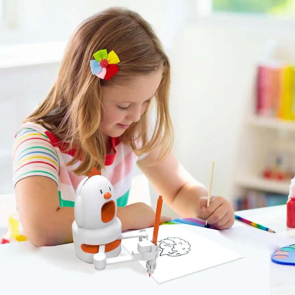 Drawing Robot For Kids Playtime Drawing Robot Educational Robot Drawer Toy Preschool Drawing Toy Includes 130 Drawing Cards