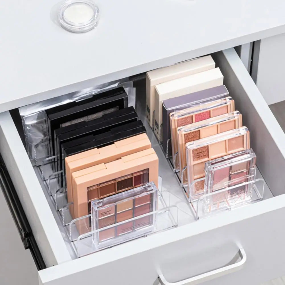Visible Storage Tray Storage Rack with Divided Spaces Heavy Duty Desktop Organizer with 7 Compartments for Cash for Money