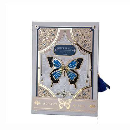 Creative Hand Ledger Gothic Butterfly Notebook Retro Stationery Diary Book Vintage Hardcover Notepad Student