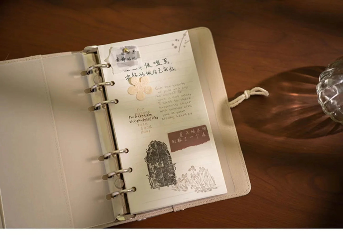 japan A6 a5 notebook stationery diary hobo style loose leaf cover japanese notebook spring limit
