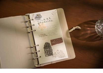 japan A6 a5 notebook stationery diary hobo style loose leaf cover japanese notebook spring limit