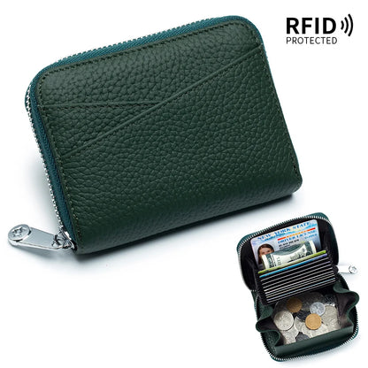 New Women Wallet Genuine Leather Card Holders Female Cowhide Wallets Fashion Small Portable Purses Cute Wallet Coin Bags Clutch
