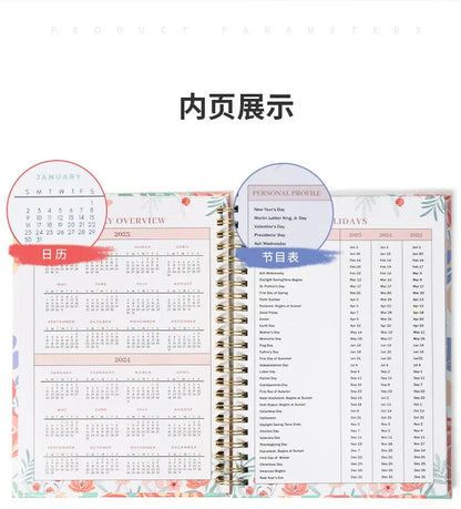 Daily Planner Notebook - Undated To Do List Task with Priorities,Mood Tracker,Notes,Suitable for Office, Home and School