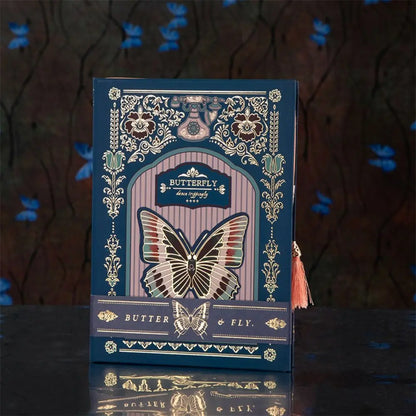 Creative Hand Ledger Gothic Butterfly Notebook Retro Stationery Diary Book Vintage Hardcover Notepad Student
