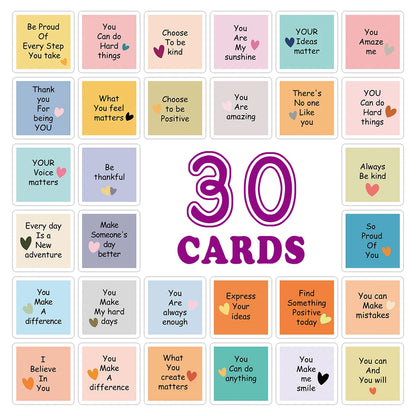 30pcs Motivational Cards with Inspirational Quotes,You Can Do Anything, Affirmation Cards for Him Her Mini Note Cards for Friend