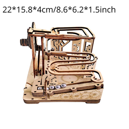 Children's Puzzle 3D Puzzle DIY Stone Thrower Manual Assembly Toy Mechanical Track Model