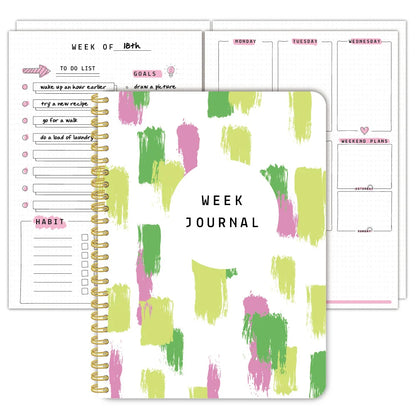 A5 Planner Journal with Daily List Habit Tracker