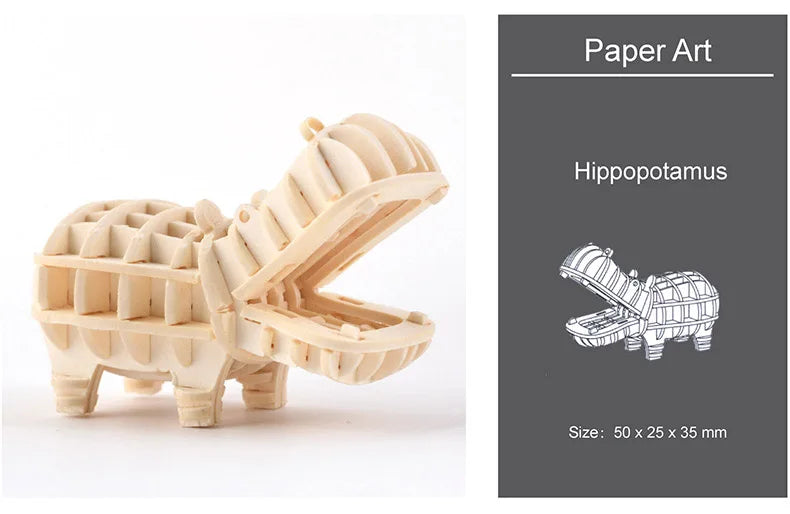 DIY Wooden Puzzle Model Animal Montessori Toys for Children Crafts Dachshund Skeleton Assembly Gifts Set for Kids Adults Teens