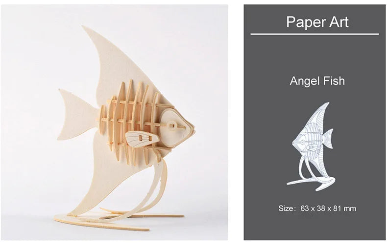 DIY Wooden Puzzle Model Animal Montessori Toys for Children Crafts Dachshund Skeleton Assembly Gifts Set for Kids Adults Teens