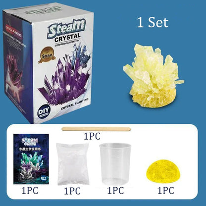 Magics Crystal Growing Kit Decoration Glass Crystal Science Experiments Puzzle And Stress Relief Kids Toy Educational Stimula