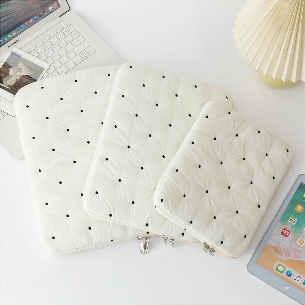 Laptop bag for macbook air 13 case 13-14 Inch puffy notebook pouch 15-16Inch Cute laptop sleeve 9-11 Inch Tablet Sleeve girl bag