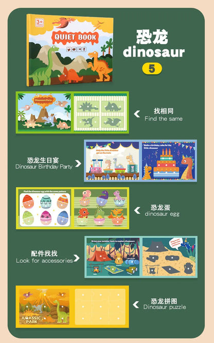 Montessori Baby Busy Book My First Quiet Book Paste Early Learning Education Toy Children Matching Game Toys for Kids 1 2 3 Year