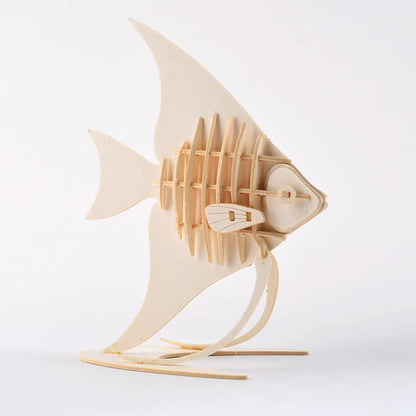 DIY Wooden Puzzle Model Animal Montessori Toys for Children Crafts Dachshund Skeleton Assembly Gifts Set for Kids Adults Teens