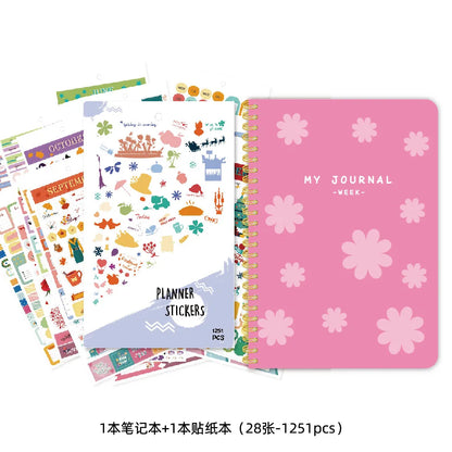 A5 Planner Journal with Daily List Habit Tracker